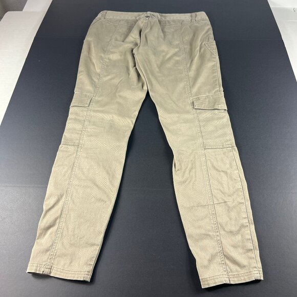 PrAna Pants Women's 34x30* Low Rise Cargo Tan Faded Hiking Stretch Tag 10 - Picture 9 of 16